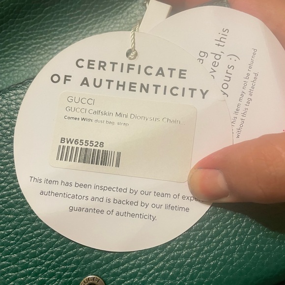 Gucci Dionysus Green wallet on chain - Picture 4 of 9
